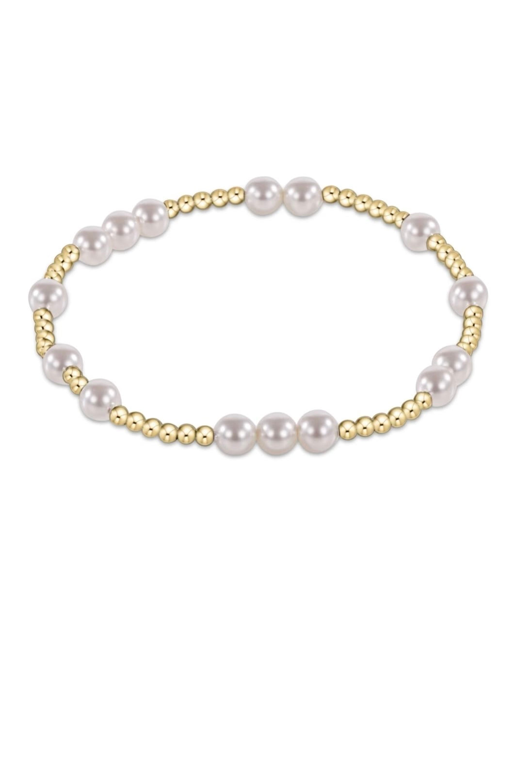 HOPE UNWRITTEN 5MM BRACELET- PEARL - sassanova