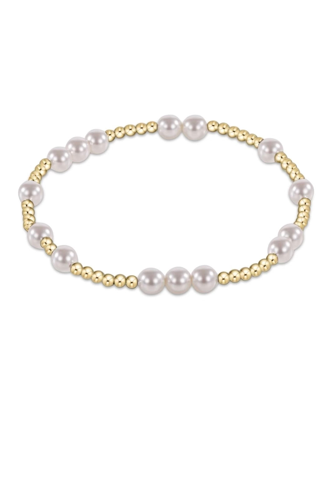HOPE UNWRITTEN 5MM BRACELET- PEARL - sassanova
