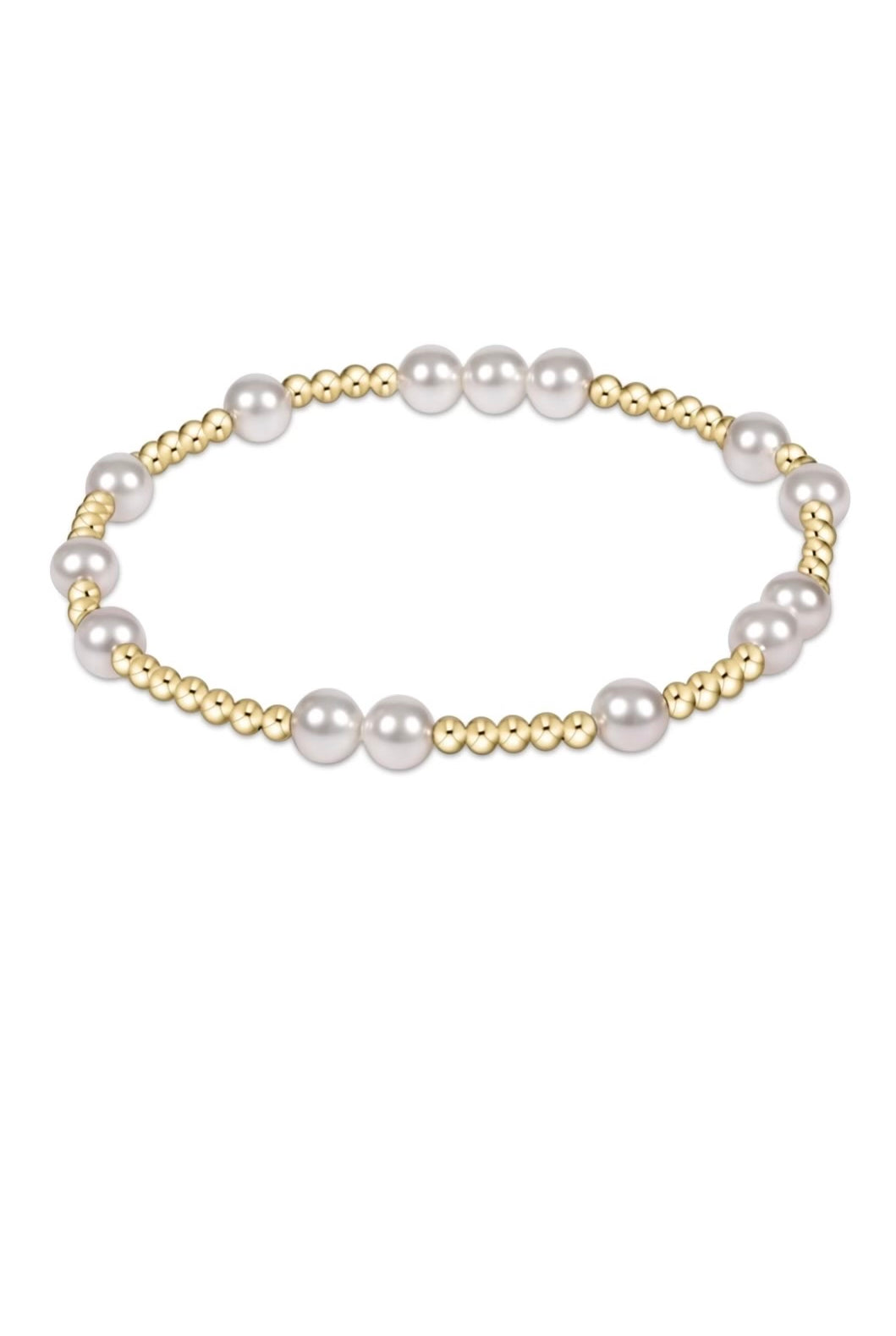 HOPE UNWRITTEN 6MM BRACELET- PEARL - sassanova