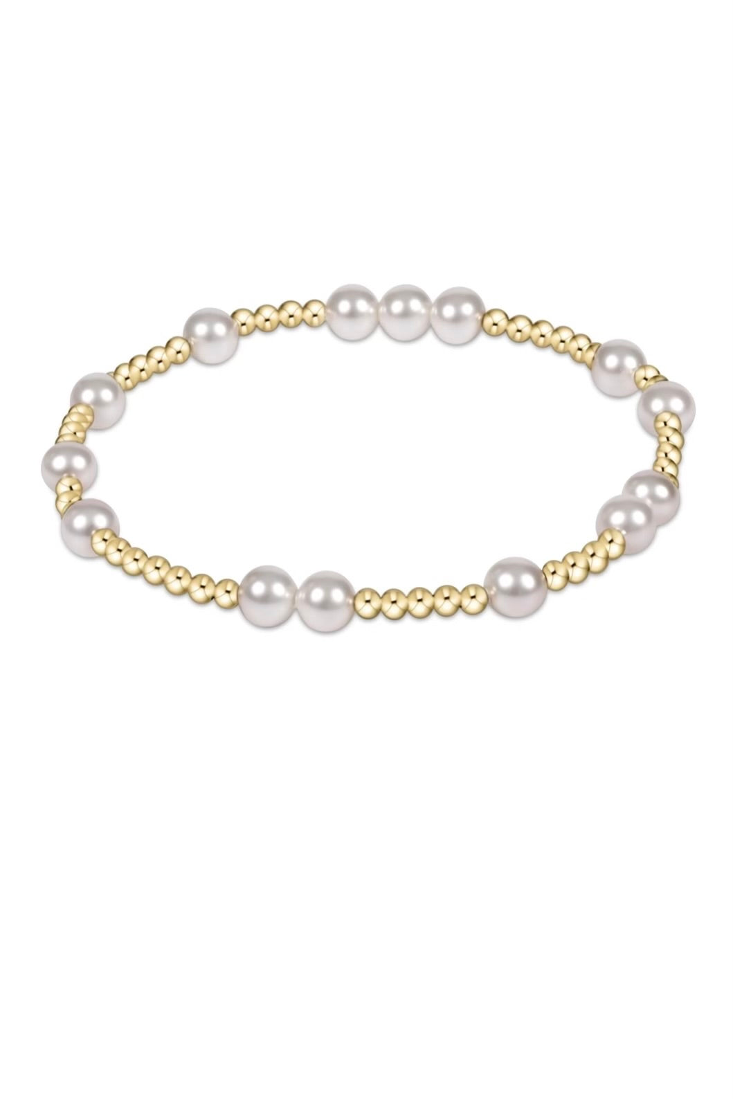 HOPE UNWRITTEN 6MM BRACELET- PEARL - sassanova