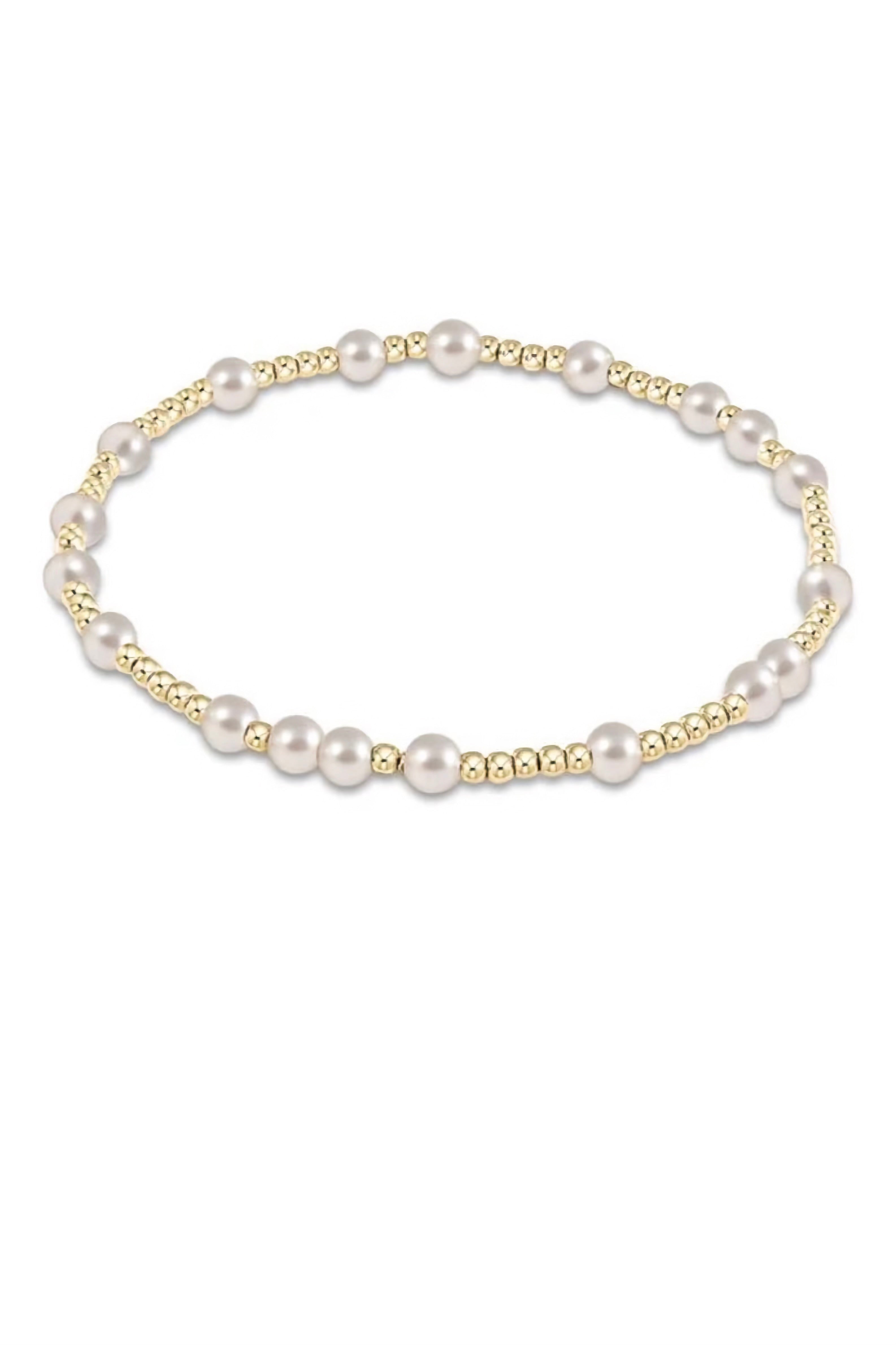 HOPE UNWRITTEN BRACELET- PEARL - sassanova