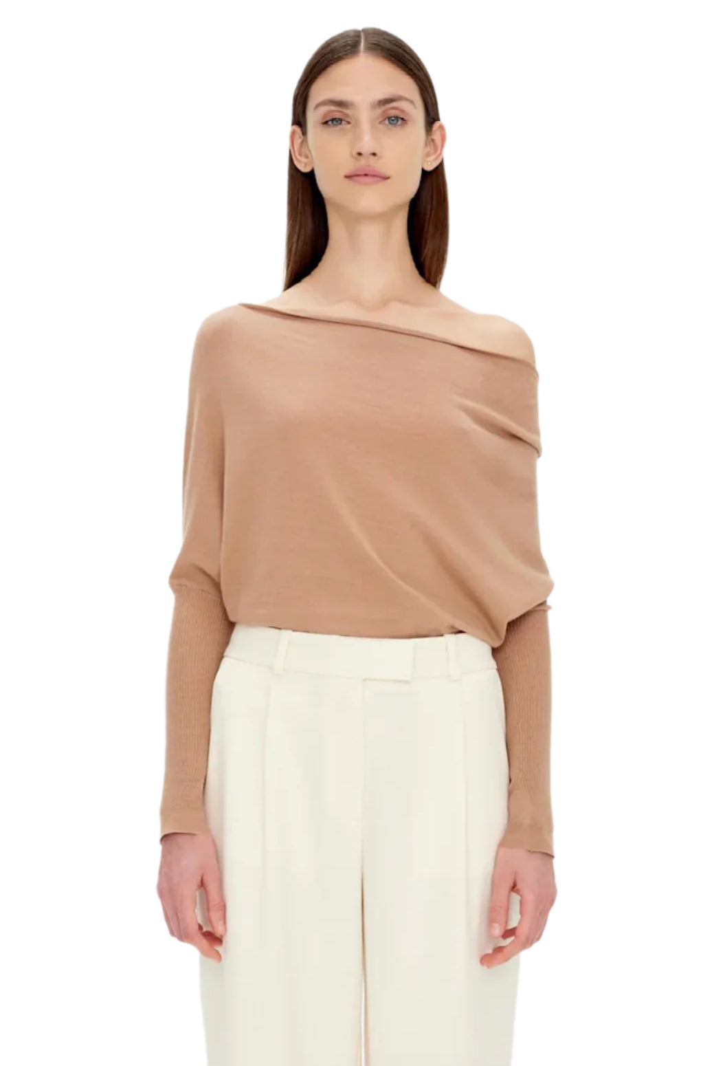 LAVINA DRAPED OFF SHLDR SWEATER
sassanova