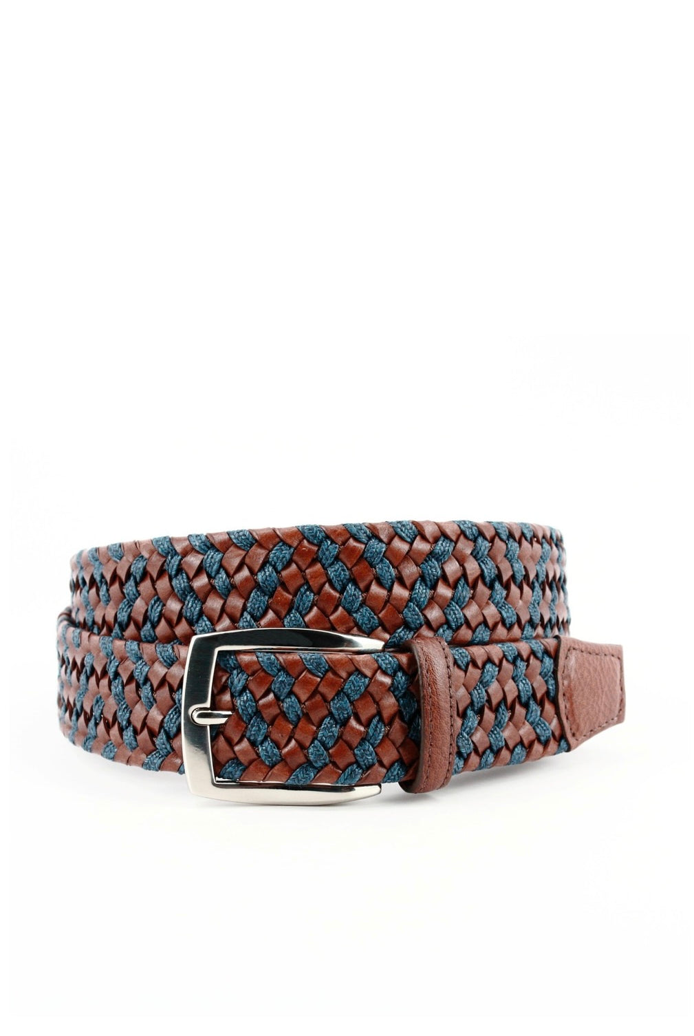 ITALIAN BRAIDED LEATHER BELT - Belts - Novaman