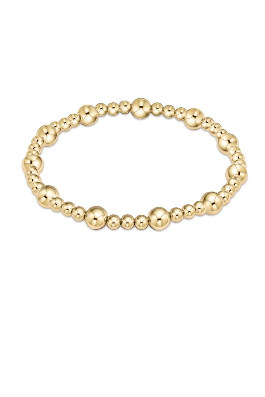 CLASSIC SINCERITY PATTERN 6MM BEAD BRACELET - sassanova