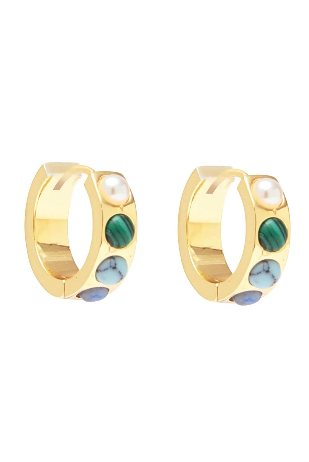 PETRA HUGGIE HOOP- MULTI - Earrings - Sassanova