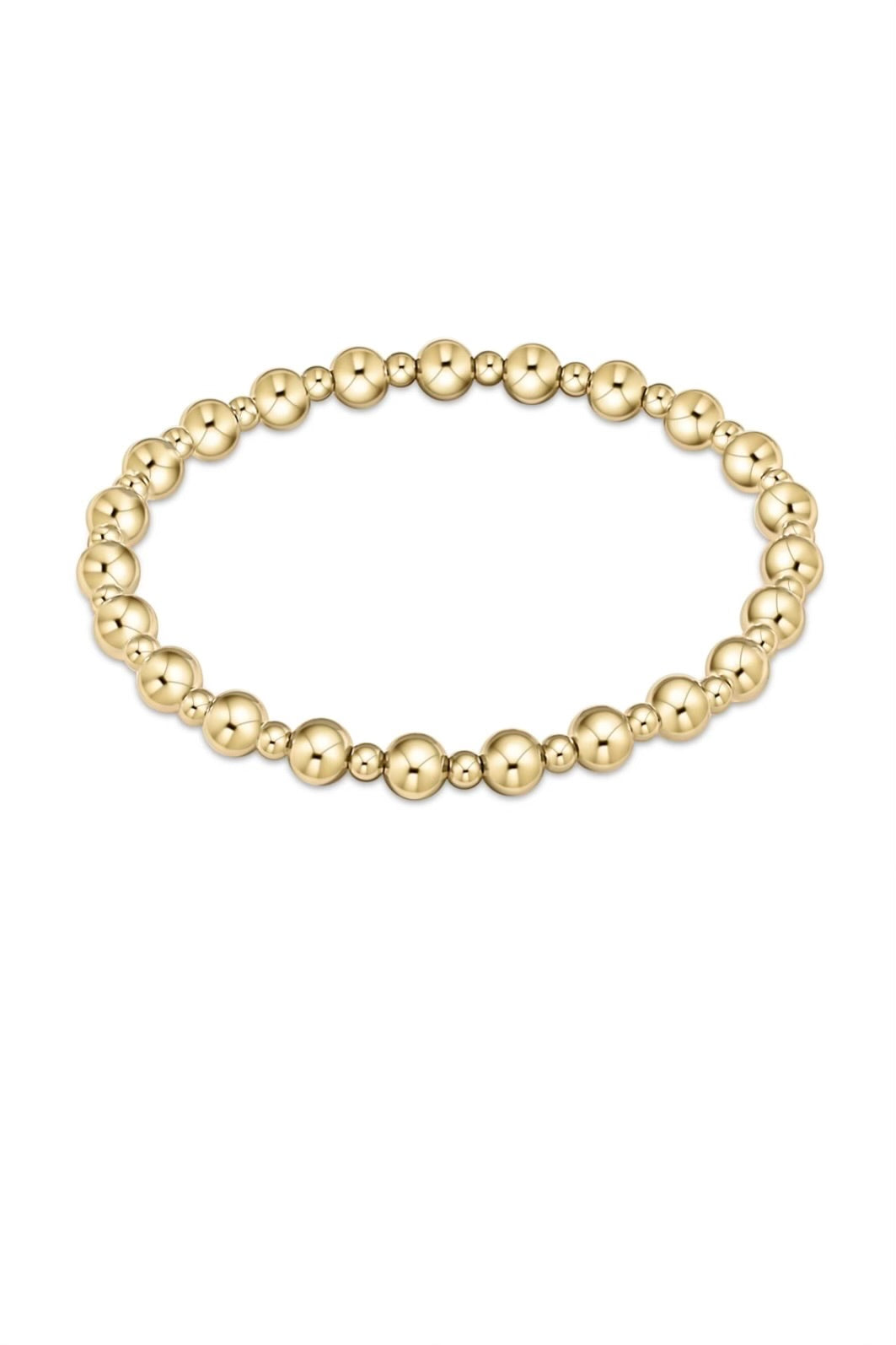 CLASSIC GRATEFUL PATTERN 5MM BRACELET- GLD - sassanova