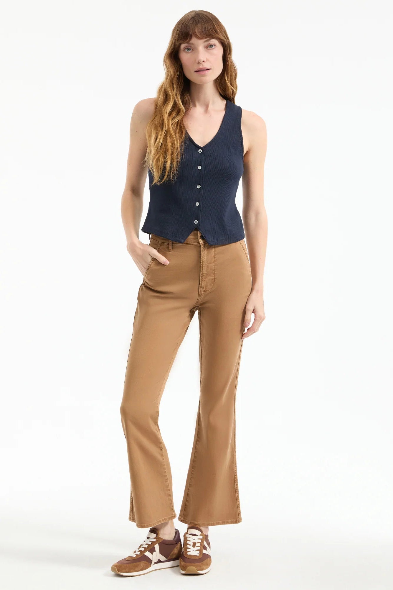 CARSON HIGH RISE ANKLE FLARE PANT - Jeans - Sassanova
