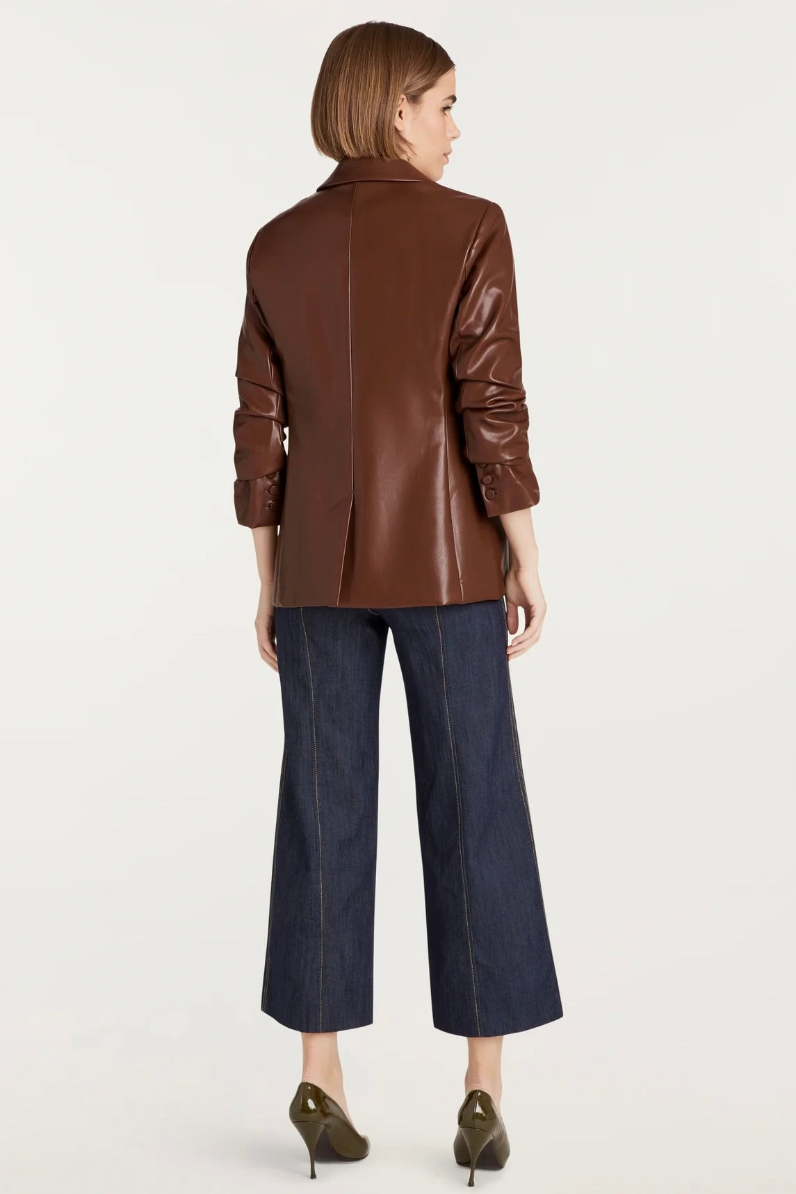 VEGAN LEATHER KYLIE JACKET - Sassanova