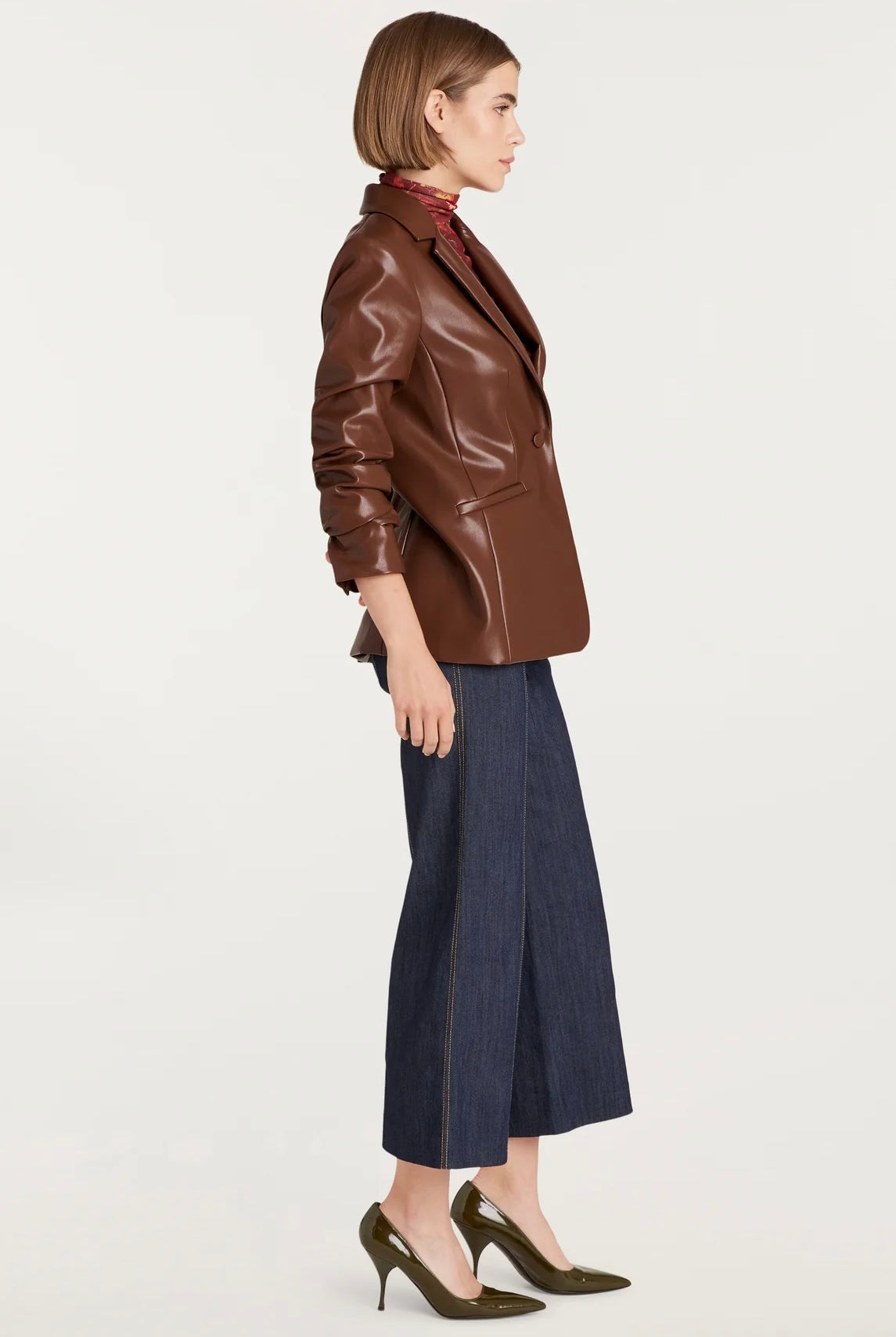 VEGAN LEATHER KYLIE JACKET - Sassanova