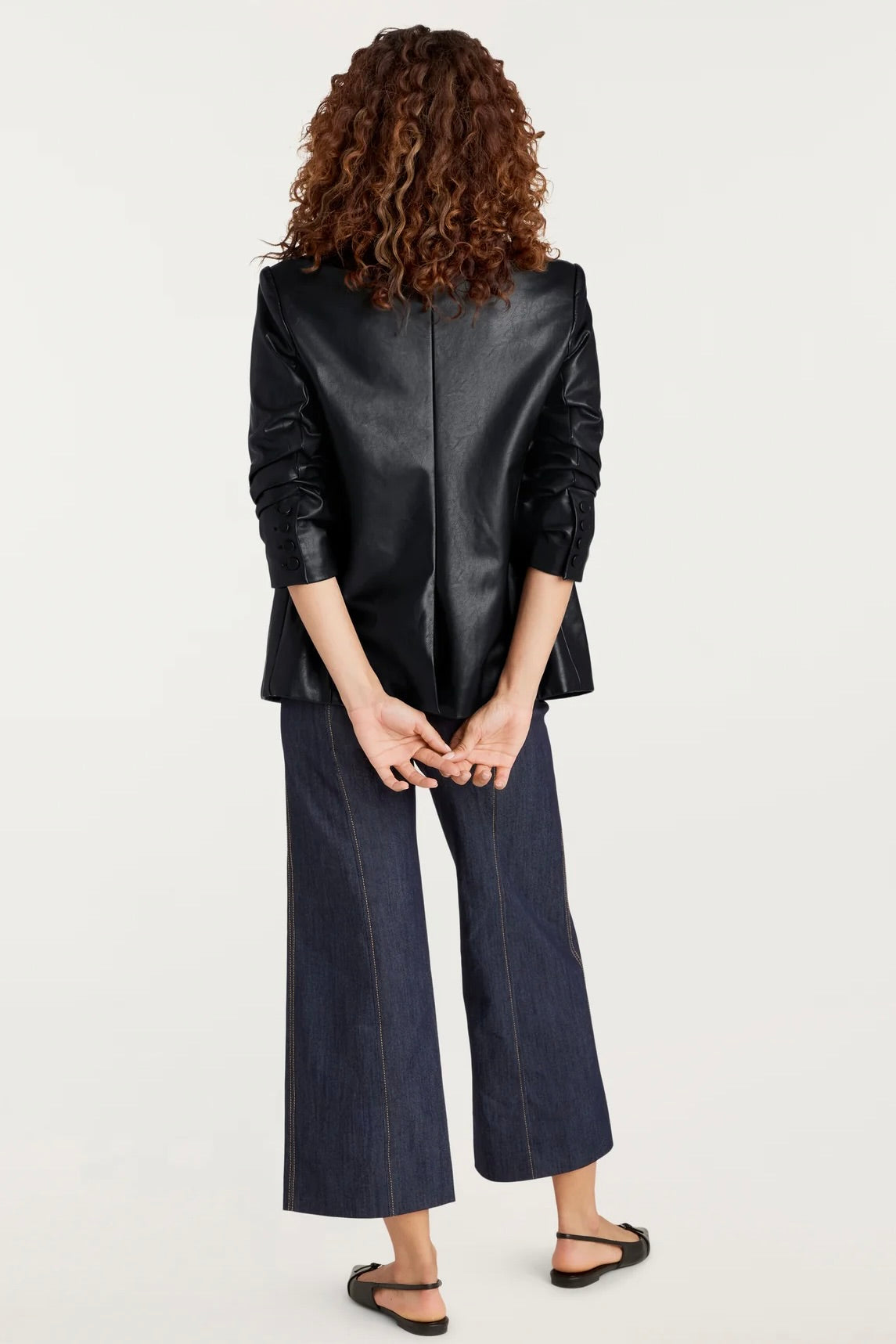 VEGAN LEATHER KYLIE JACKET - Sassanova