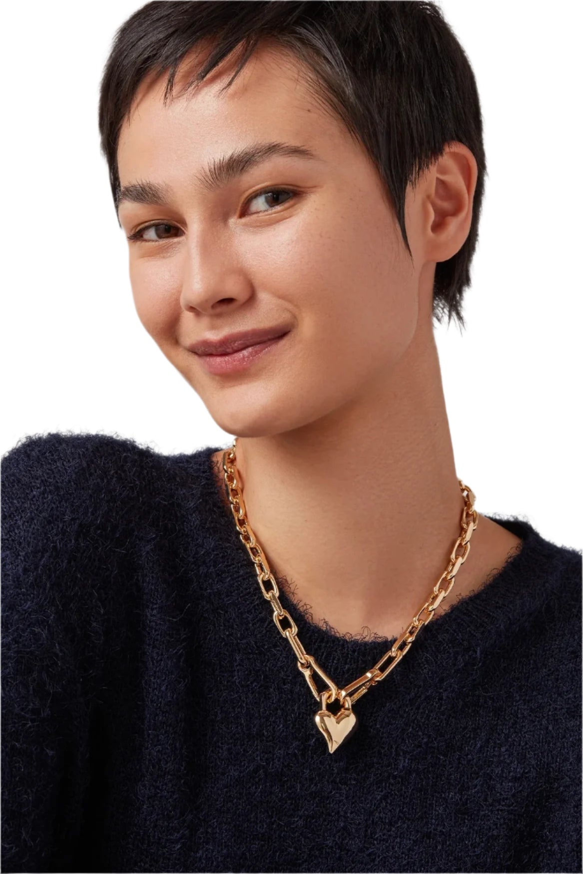 PADLOCK HEART PENDANT NECKLACE
sassanova