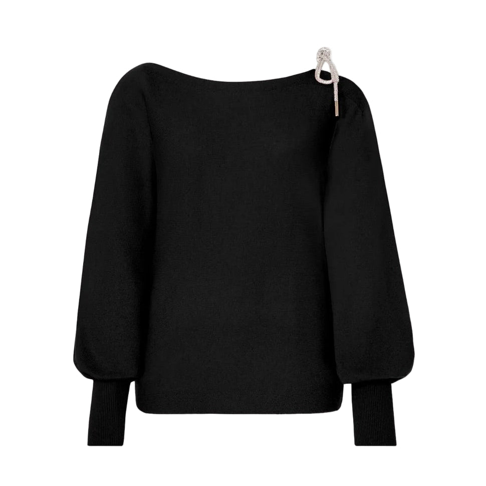 IDA OTS CRYSTAL TIE SWEATER
sassanova