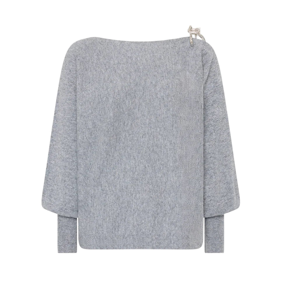 IDA OTS CRYSTAL TIE SWEATER
sassanova