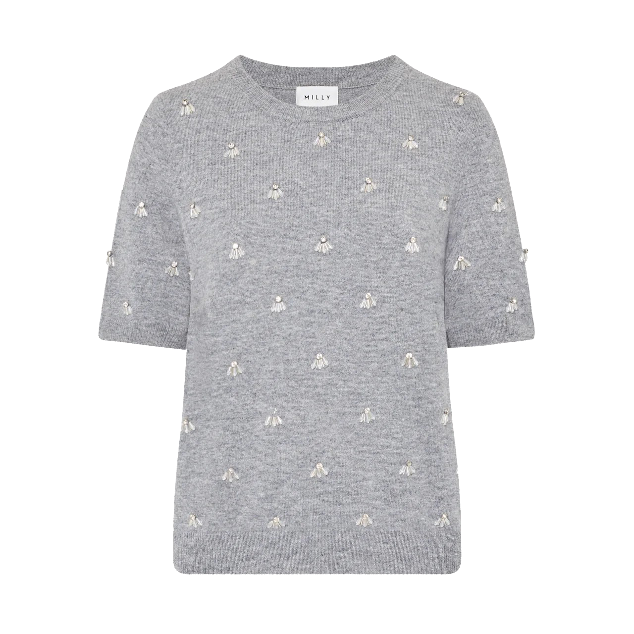 ROSALYN RHINESTONE EMBELLISHED CREW NECK