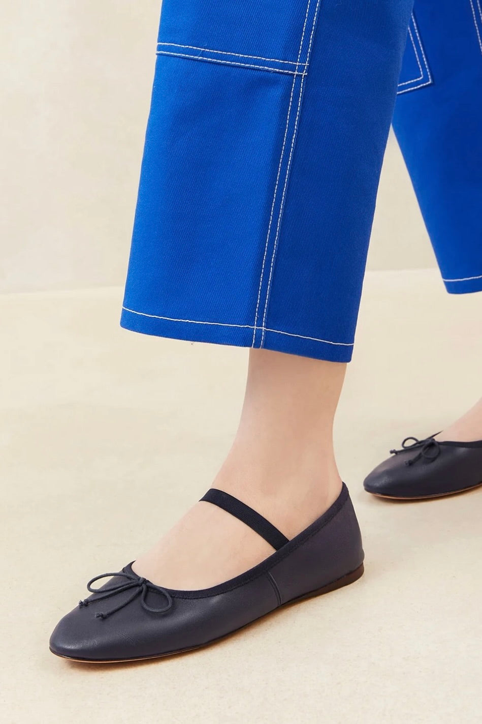 LEONIE SOFT BALLET FLAT NVY - Sassanova2