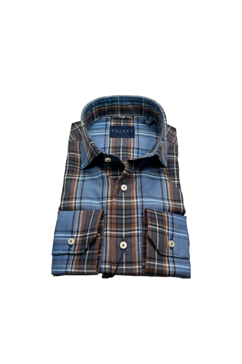 luxe melange plaid sport shirt-novaman