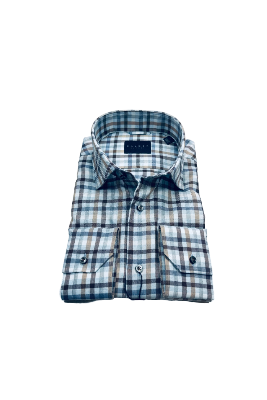 luxe melange twill sport shirt-novaman