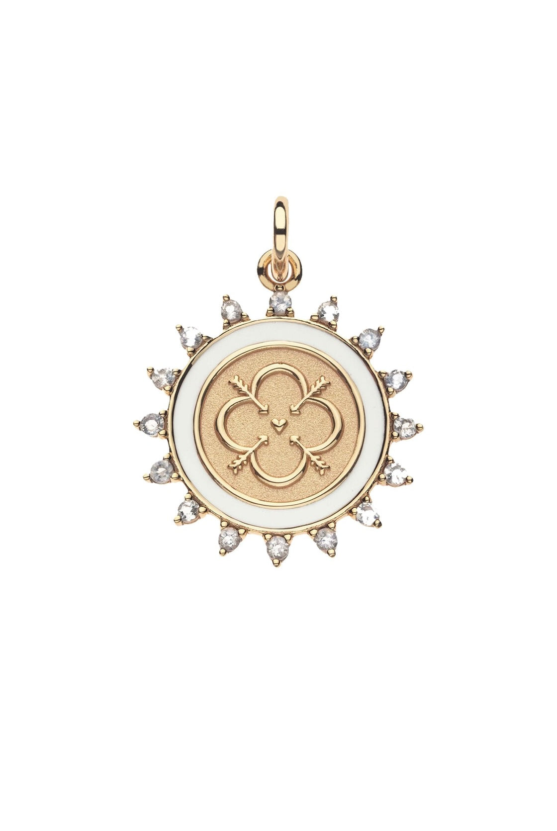 LOVE PETITE EMBELLISHED COIN NECKLACE- SATELLITE CHAIN - sassanova