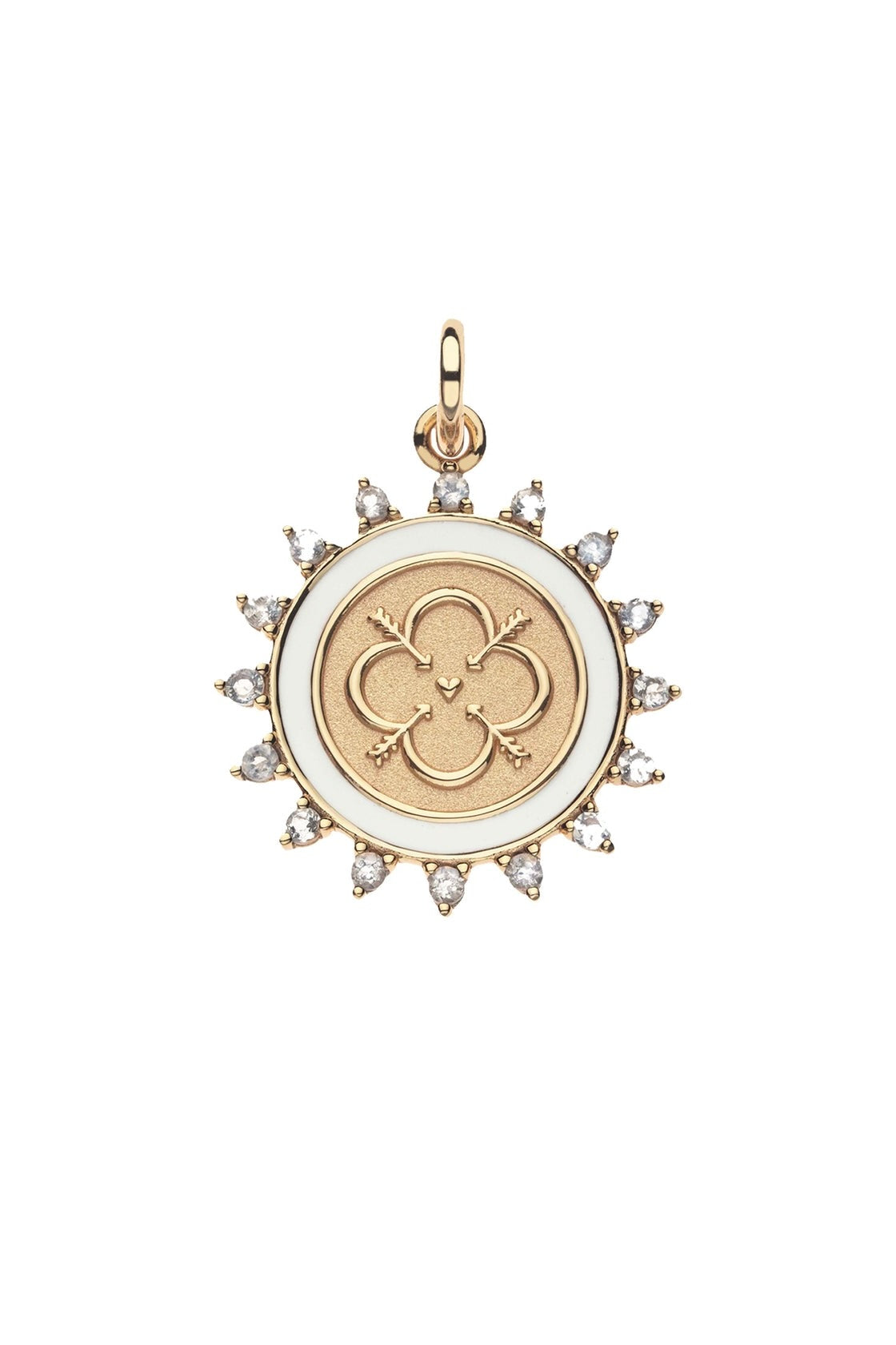 LOVE PETITE EMBELLISHED COIN NECKLACE- SATELLITE CHAIN - sassanova