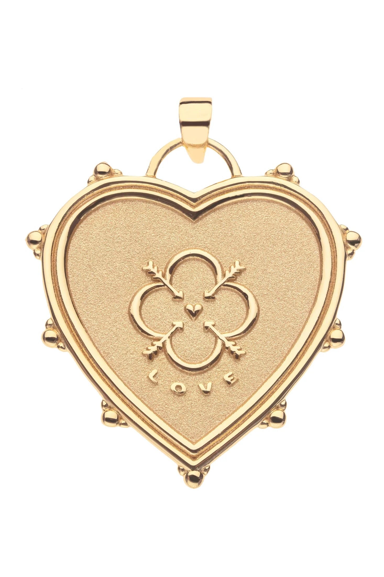 LOVE IN THE AIR HEART PENDANT- CLASSIC ROLO CHAIN - Necklaces - Sassanova