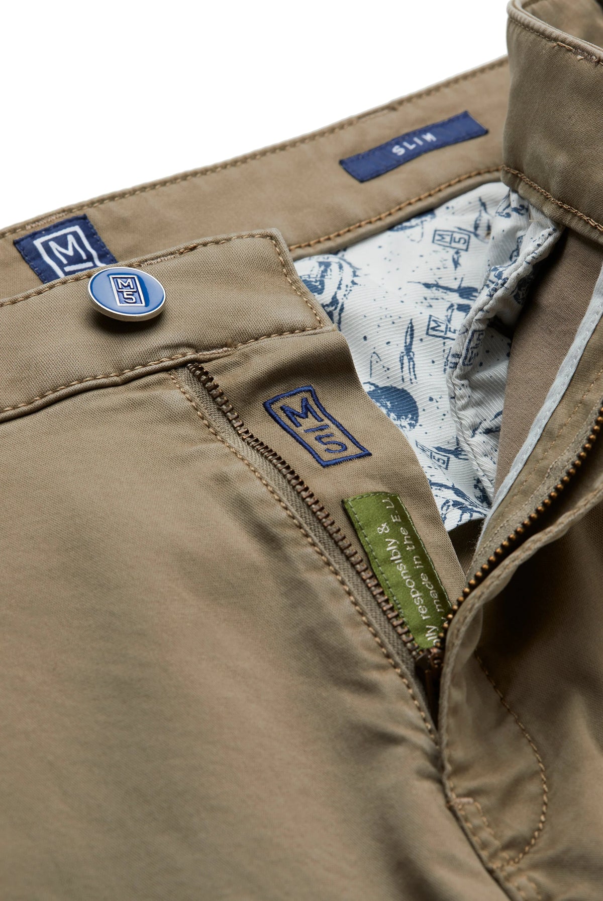 5 POCKET SLIM M5 PANT - Pants - Novaman