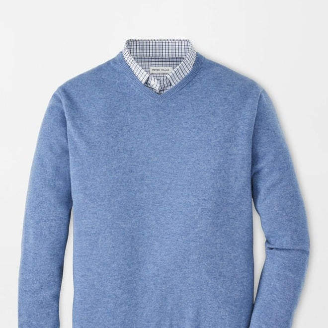CROWN HERITAGE CASHMERE VNECK SWEATER