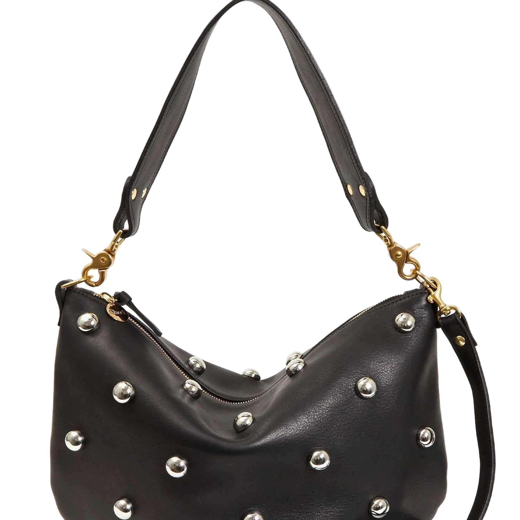 MOYEN MESSENGER W/STUDS - Handbags - Sassanova