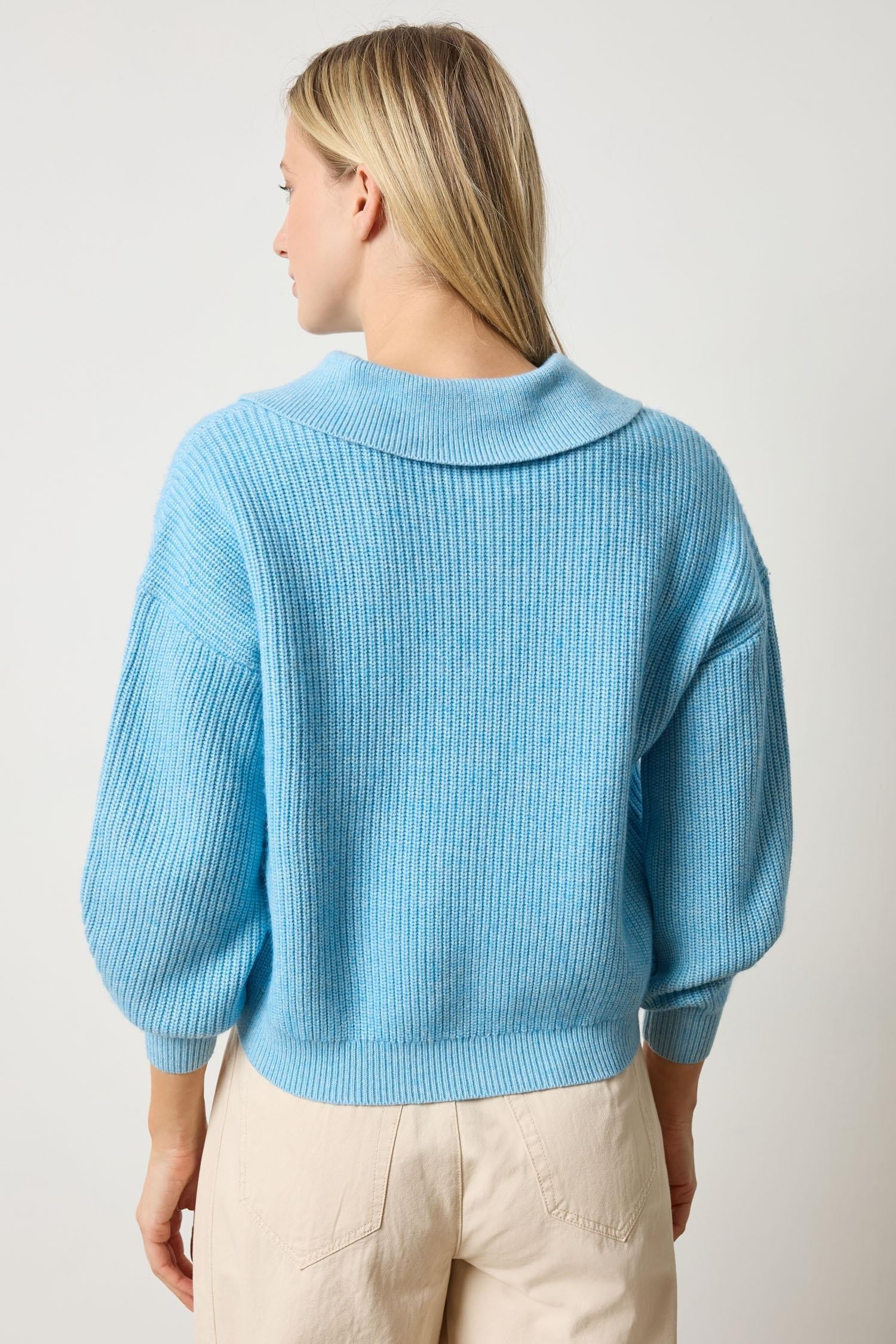 KEYHOLE RIB SWEATER (PA3070)- Sweaters - Sassanova