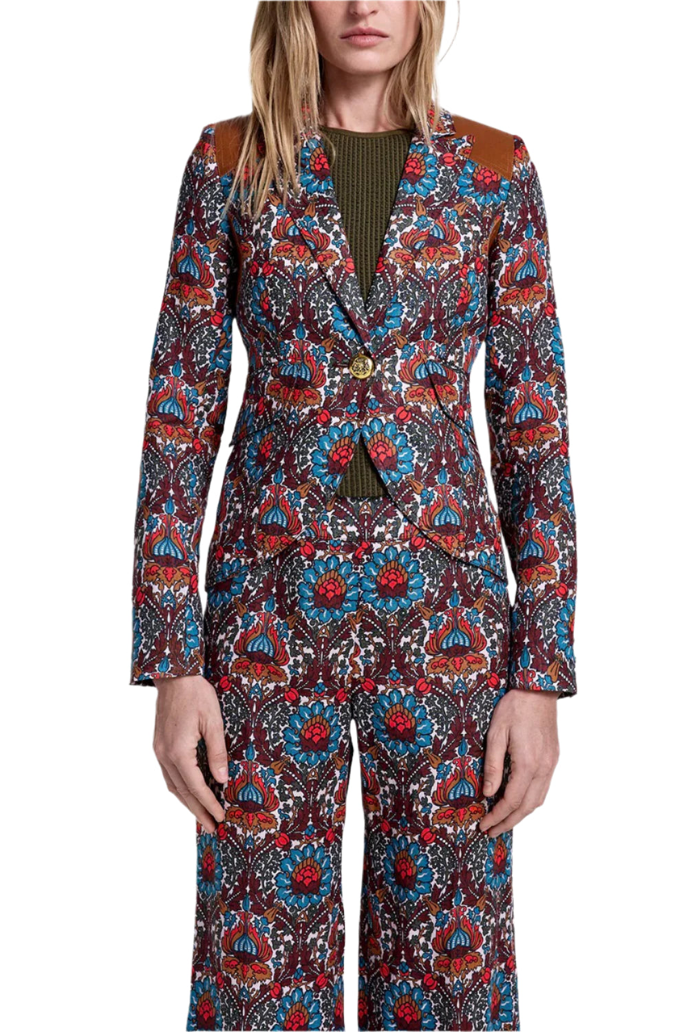 RIFLE-PATCH ONE BUTTON BLAZER
sassanova