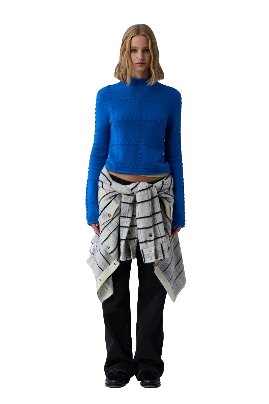 POPCORN TOP IN CASHMERE BLEND - Sassanova