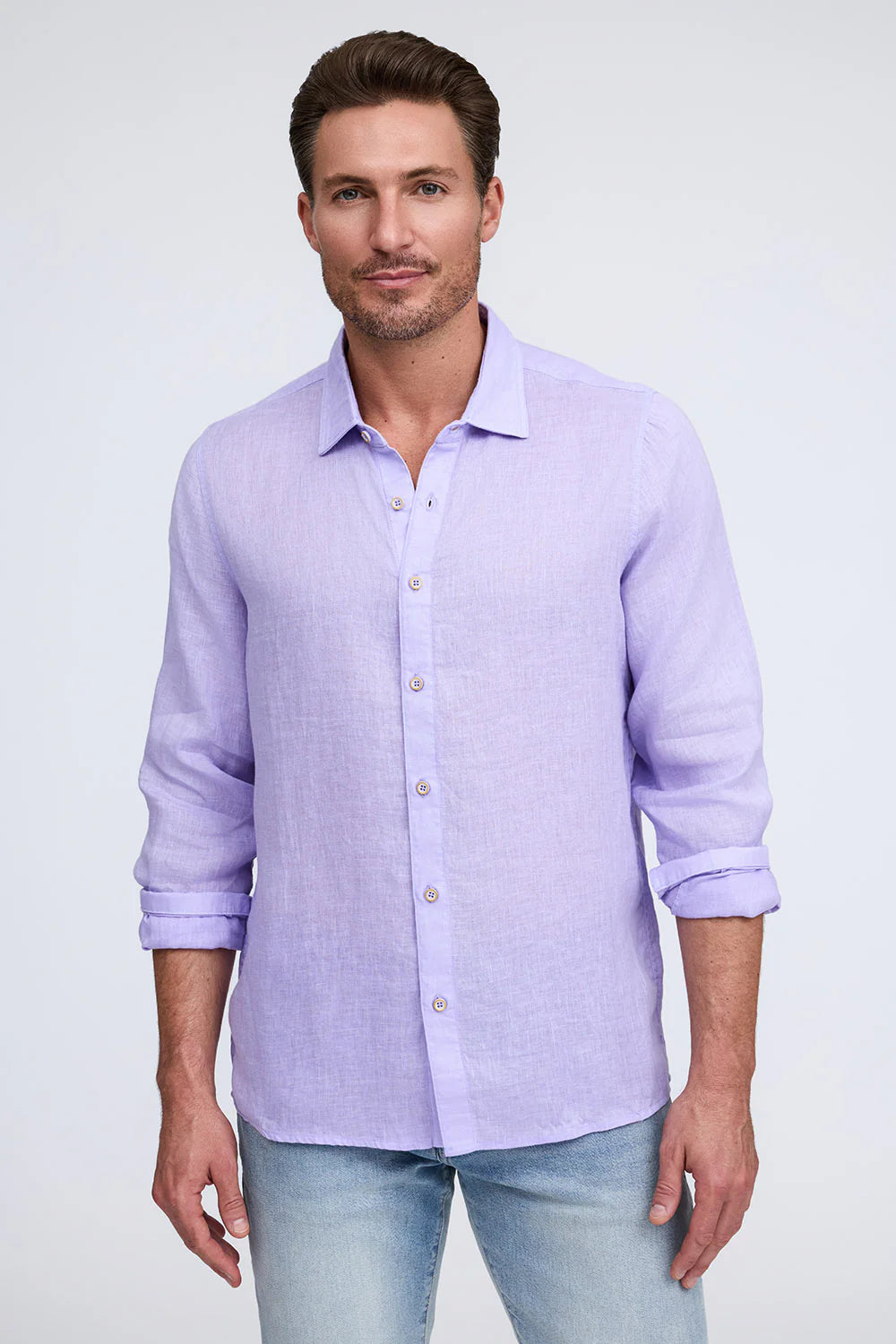 FAVORITE LONG SLEEVE LINEN SHIRT - Long Sleeved Shirts - Novaman