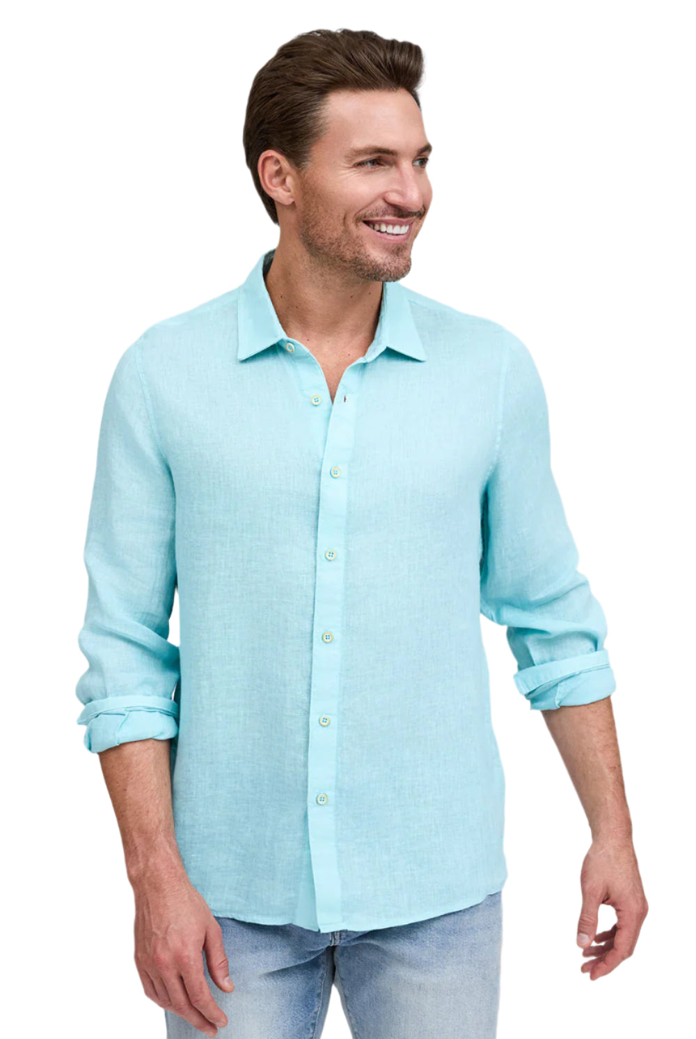 FAVORITE LONG SLEEVE LINEN SHIRT - Long Sleeved Shirts - Novaman