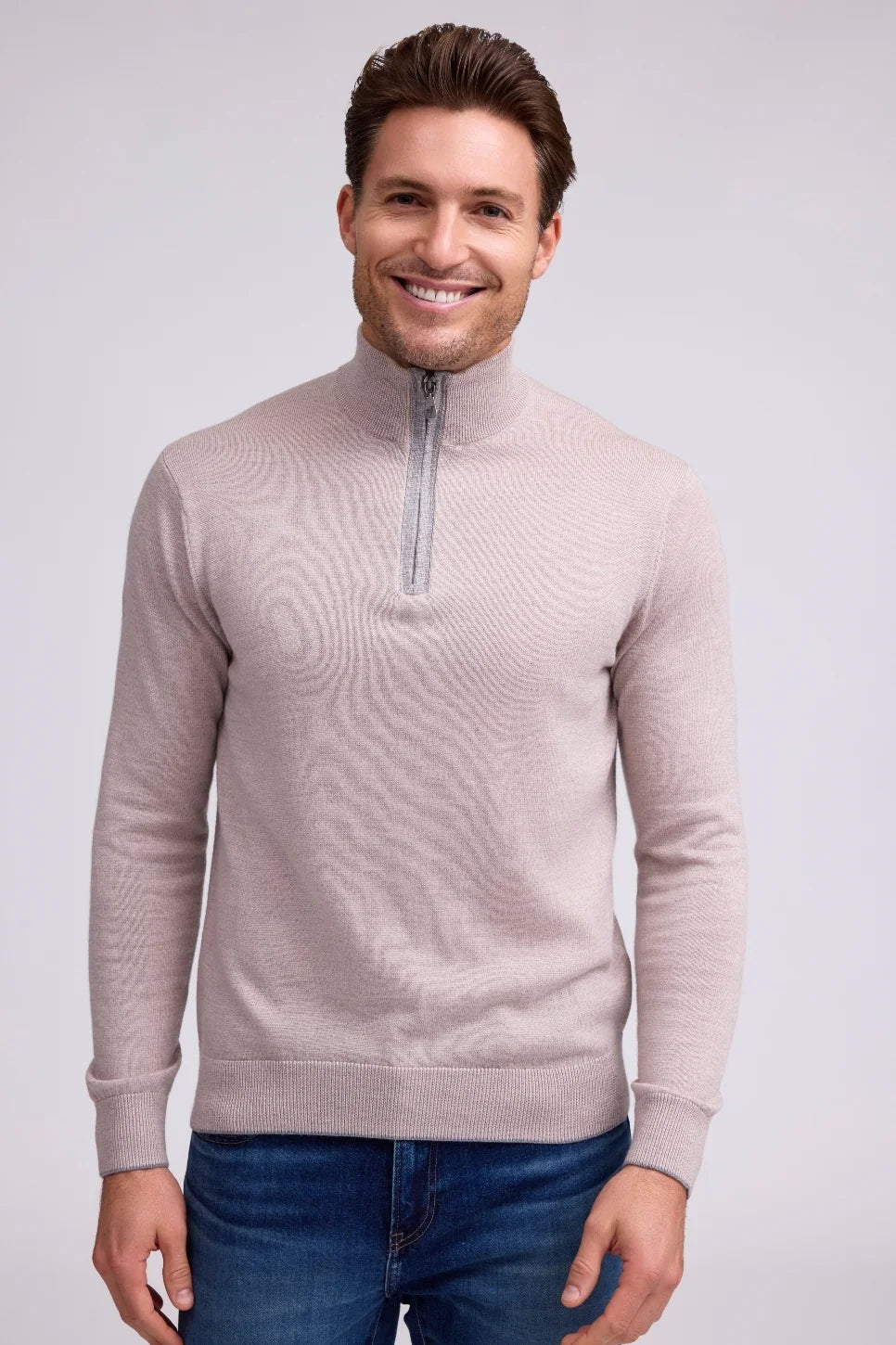 CLASSIC ZIP MOCK - Sweaters - Novaman