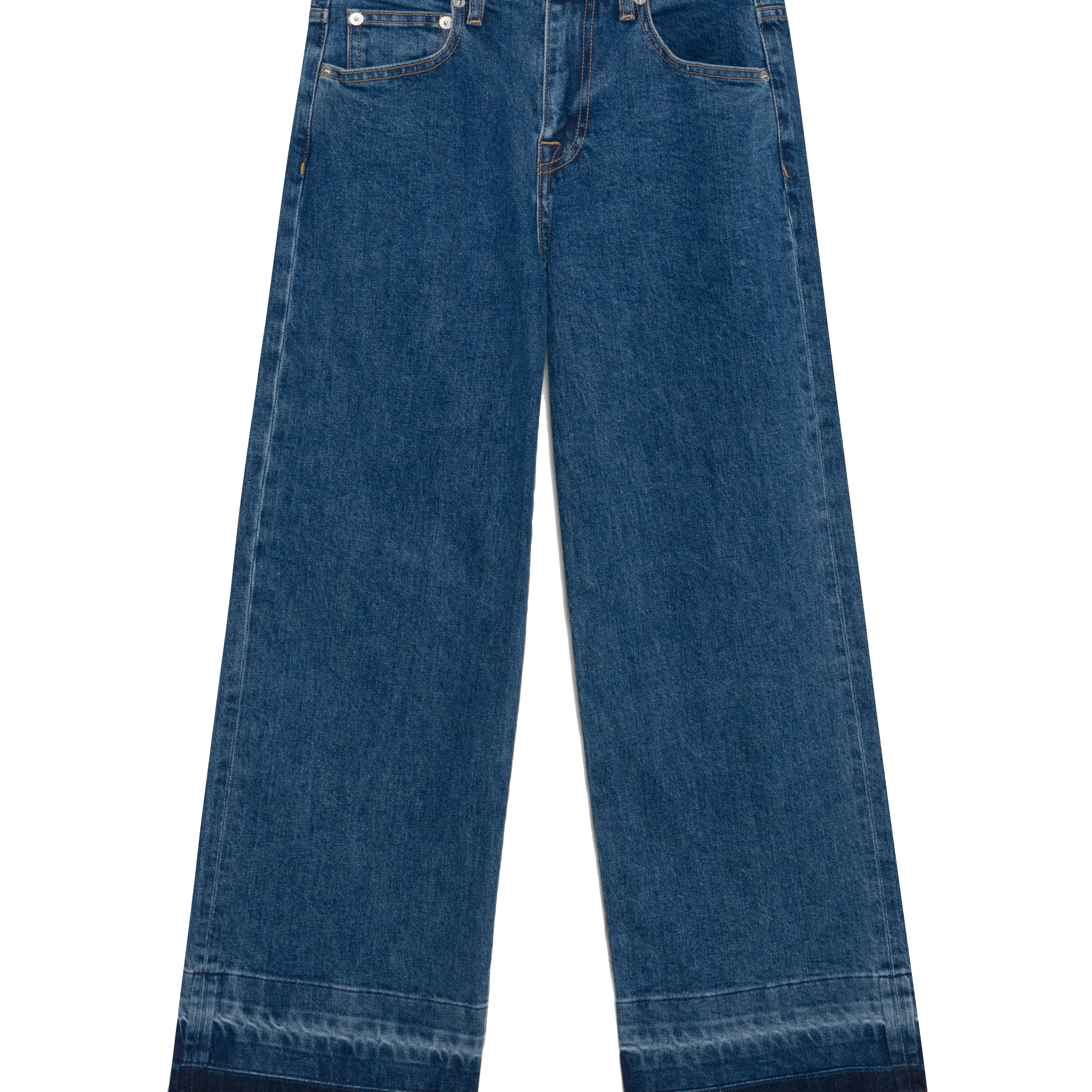 JUDE MID RISE CROP WIDE LEG - sassanova