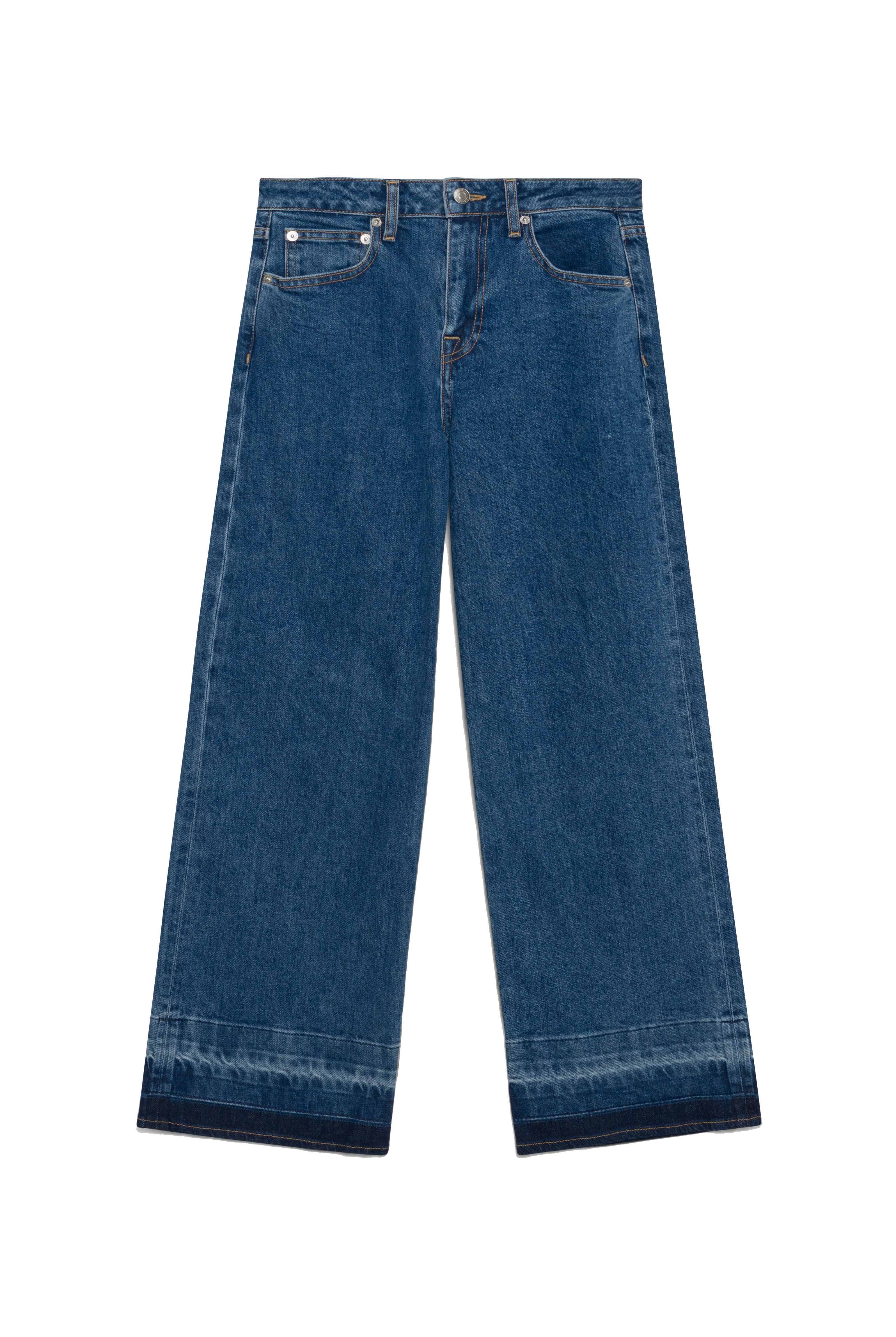 JUDE MID RISE CROP WIDE LEG - sassanova