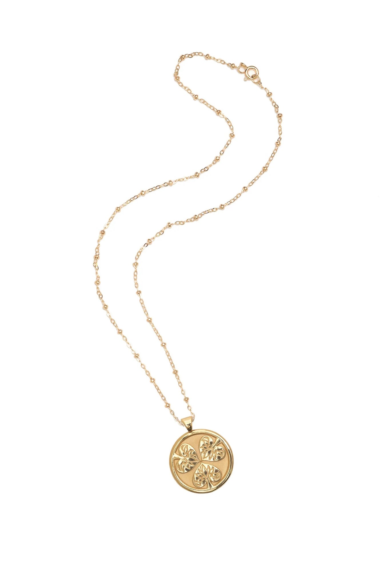 JOY SM PENDANT NECKLACE- SATELLITE CHAIN - sassanova