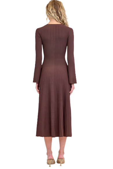 GENNA L/S MIDI DRESS-Sassanova