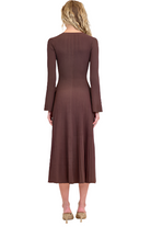 GENNA L/S MIDI DRESS-Sassanova