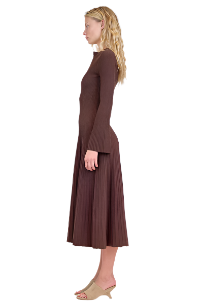 GENNA L/S MIDI DRESS-Sassanova