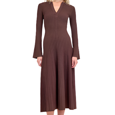 GENNA L/S MIDI DRESS-Sassanova