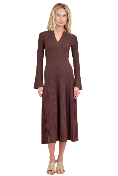 GENNA L/S MIDI DRESS-Sassanova