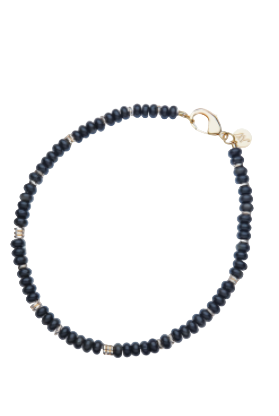 GUMDROP BEADED NECKLACE- OBSIDIAN- Necklaces - Sassanova