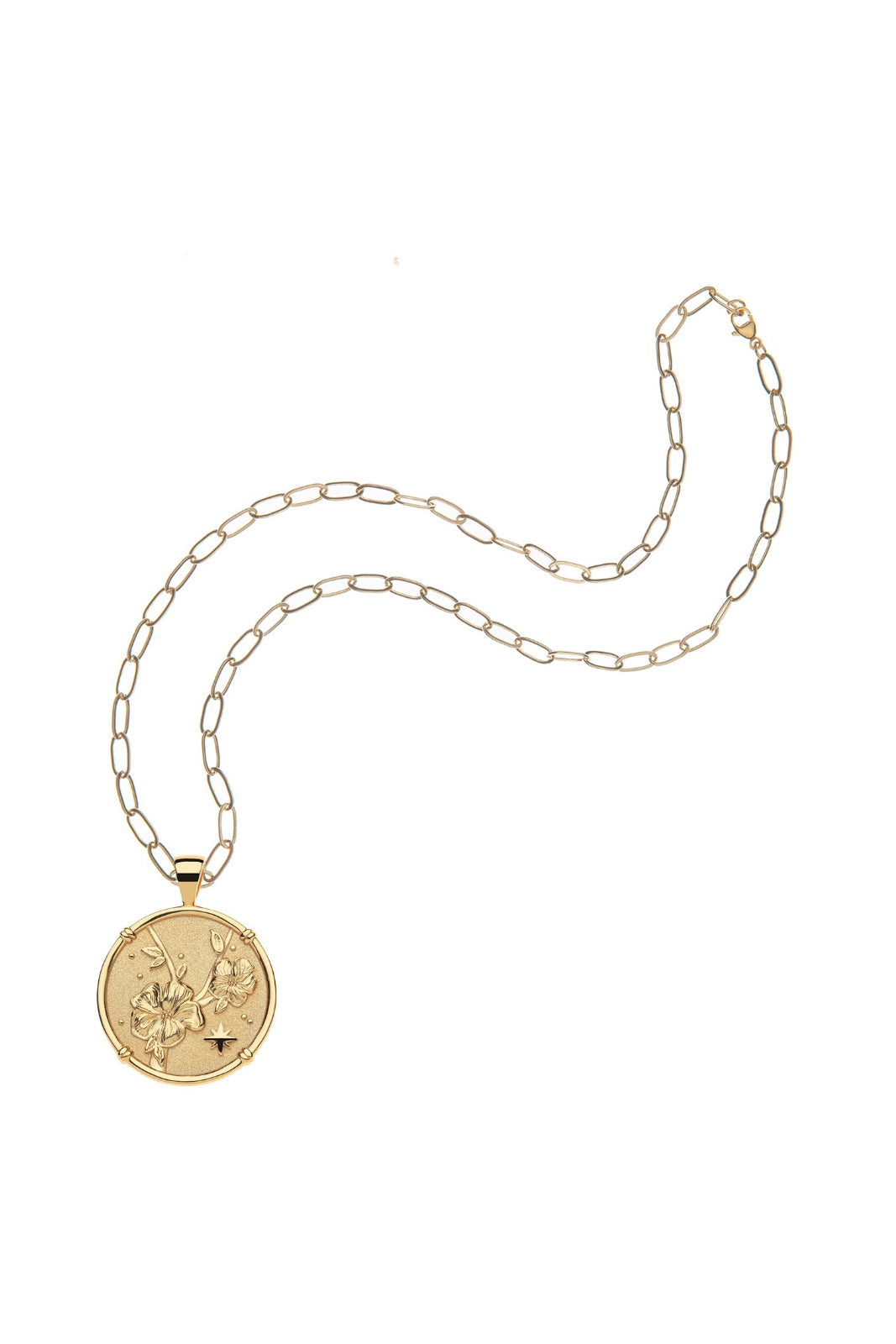 JOY CAMELLIAS ORIGINAL NECKLACE- DRAWN LINK CHAIN - Necklaces - Sassanova