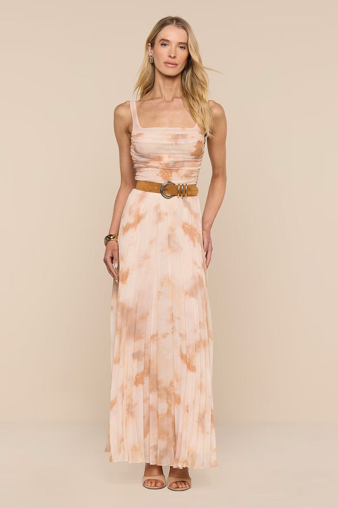 RASHA SHIRRED TANK - Tank Tops - Sassanova