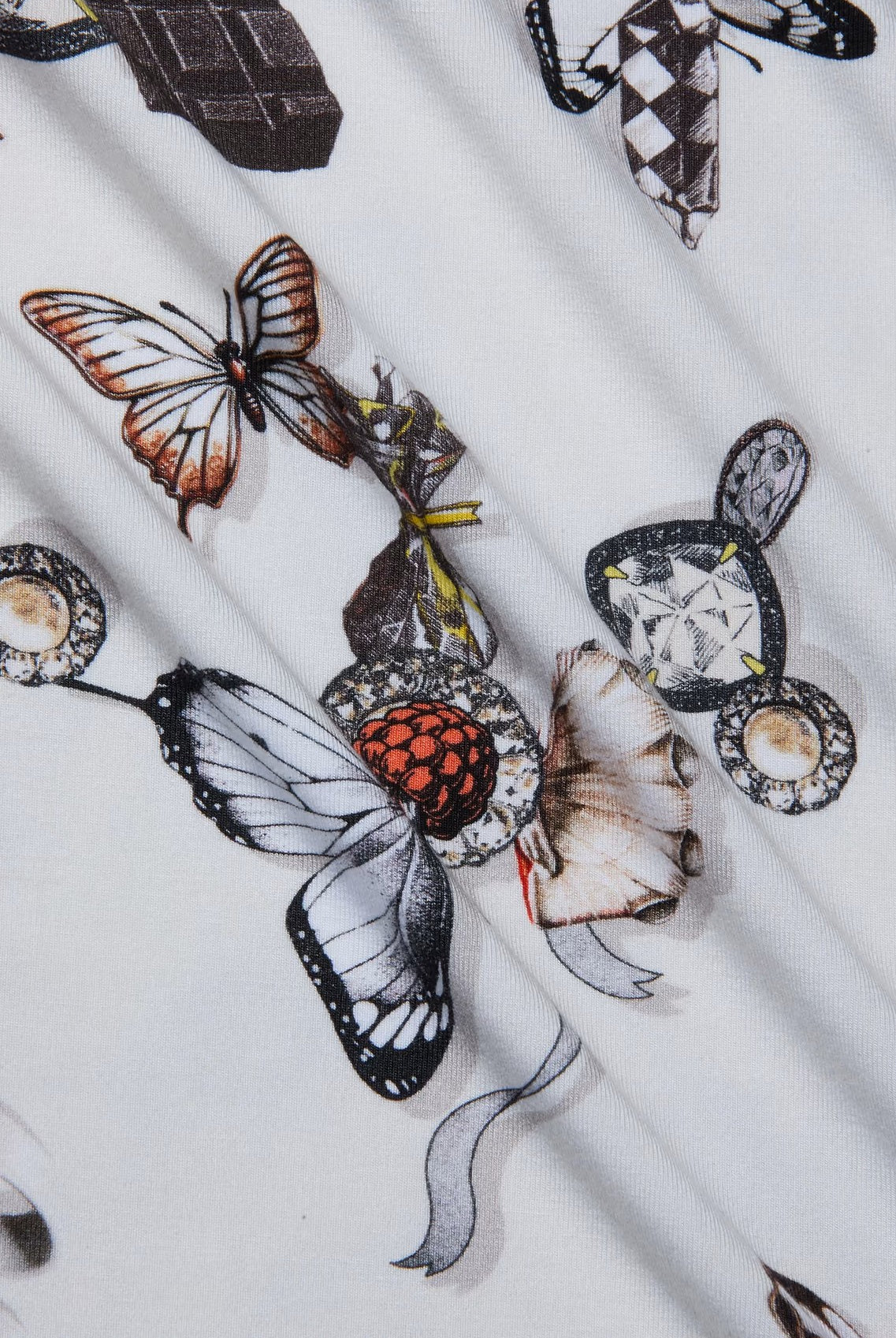 RESSI SHORT SLEEVE LOCK BUTTERFLY TEE - T-shirts - Sassanova