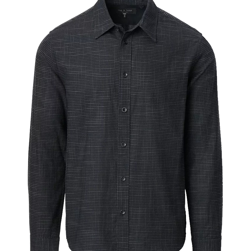TOMLIN CROSSHATCH SHIRT - Long Sleeved Shirts - Novaman