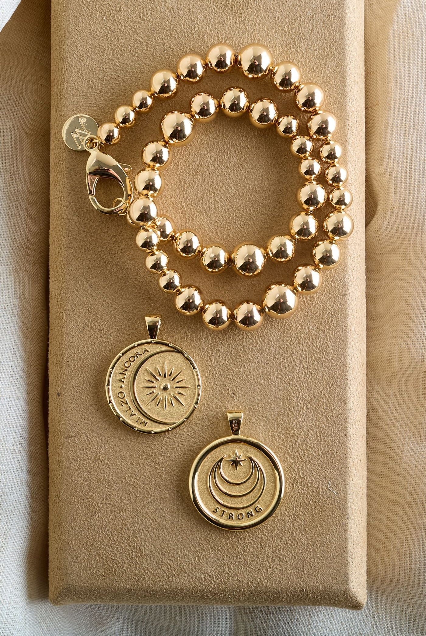 SUN REFLECTION BEADED NECKLACE - Necklaces - Sassanova