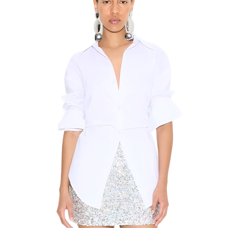 LOCH POPLIN BUTTON UP