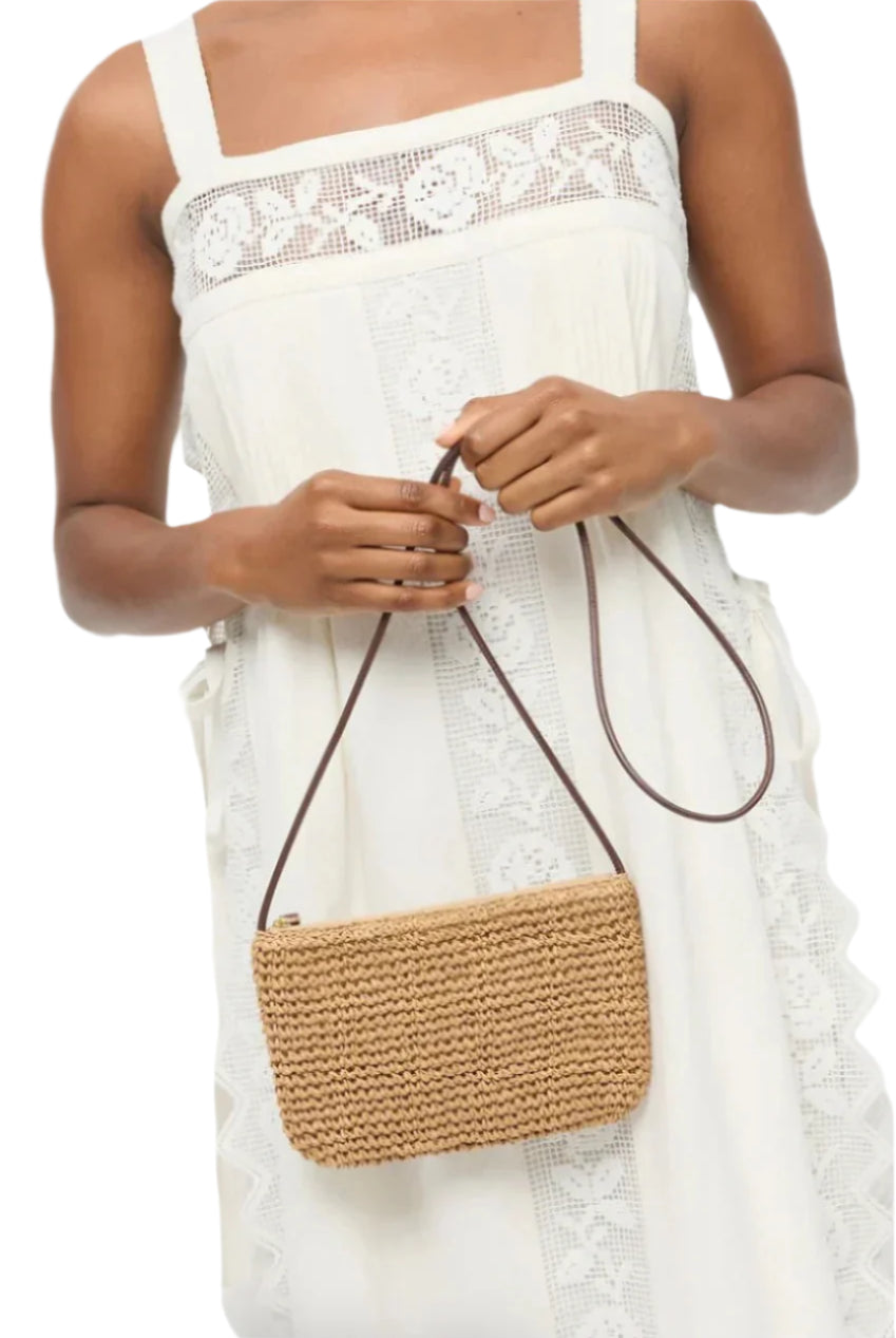 YASMINE FLAT CLUTCH ESPRESSO - Sassanova2