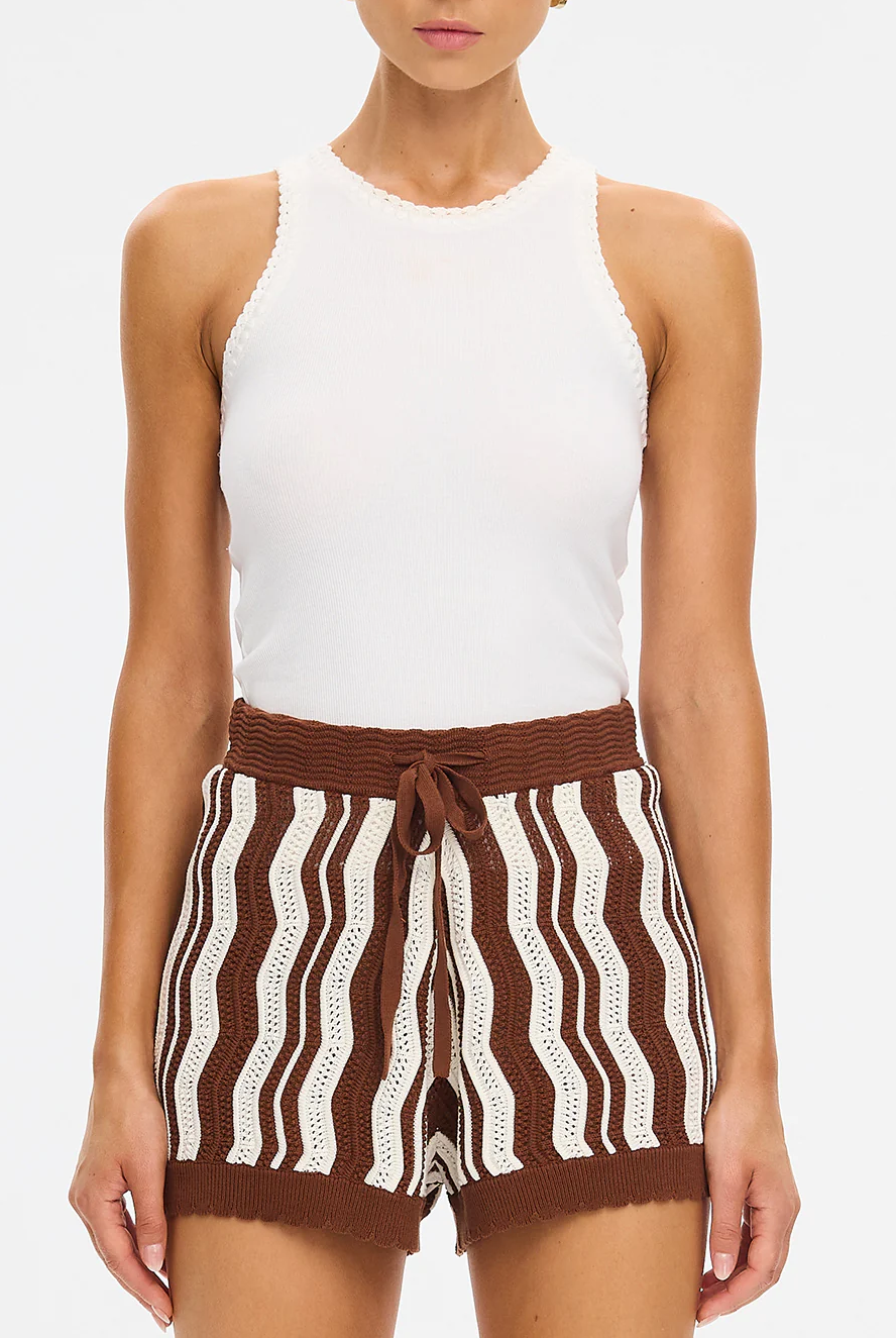 SARAH KNIT SHORT - Shorts - Sassanova